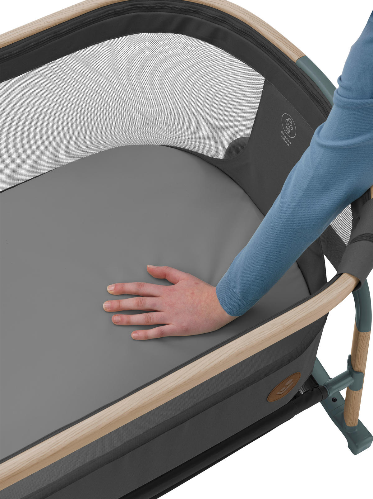 BEISTELLBETT Iora Air  - Dunkelgrau, Basics, Metall (52,3/74,7/97cm) - Maxi-Cosi