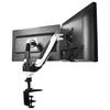 MONITOR-HALTERUNG Metall Schwarz, Weiß  - Schwarz/Weiß, Basics, Metall (66/34/32cm) - MID.YOU