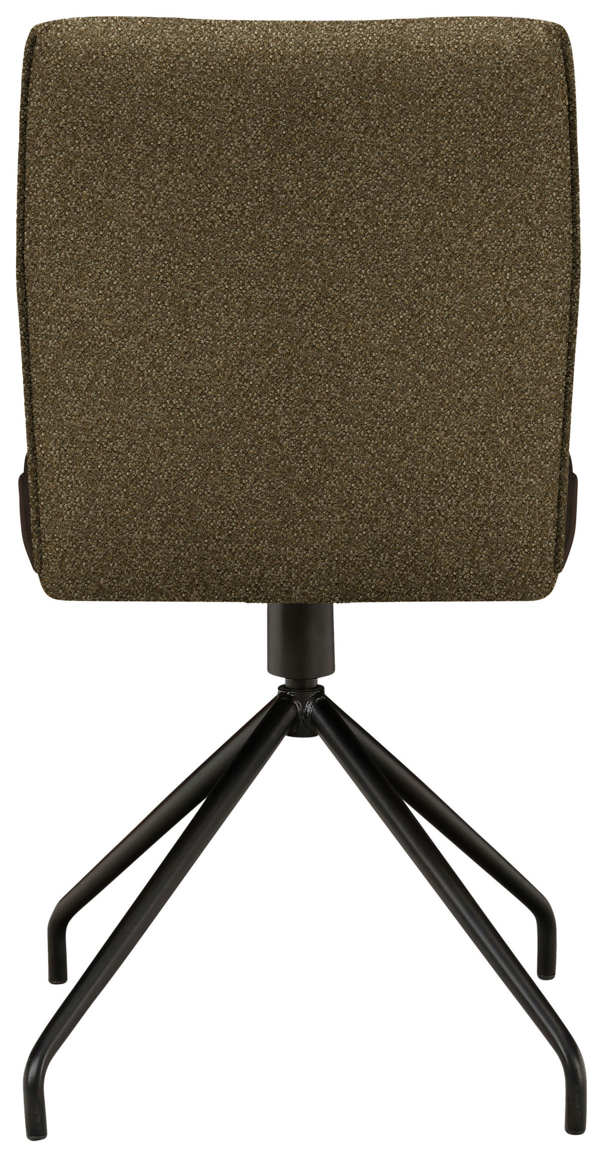 STUHL  in Stahl Webstoff, Mikrofaser Metall, Textil  - Schwarz/Braun, Design, Textil/Metall (49/91/60cm) - Moderano