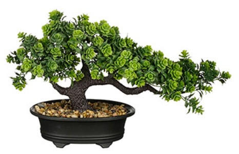 BONSAI  - grön, Basics, plast (33/13/21cm)