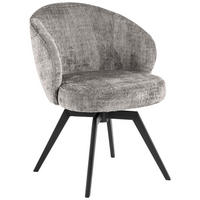 ŽIDLE S PODRUČKAMI, struktura, šedá, černá - šedá/černá, Trend, kov/textil (58,5/80/60cm) - MID.YOU