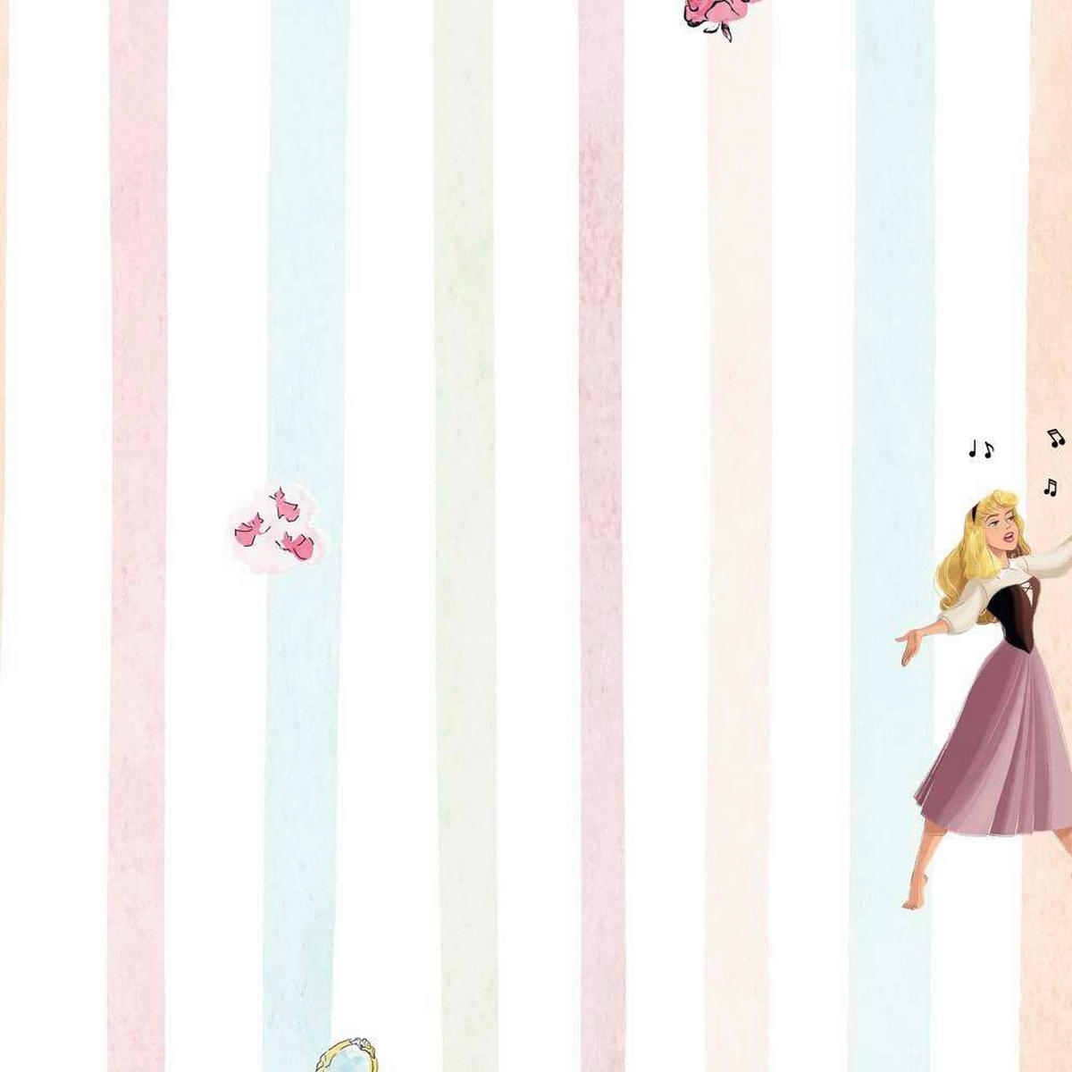FOTOTAPETE PRINCESS CHARMIX  - Weiß, Design, Textil (212/250cm) - Disney