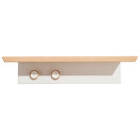 WANDREGAL Birke massiv Weiß, Birkefarben  - Birkefarben/Weiß, Design, Holz/Holzwerkstoff (96,4/12/20cm) - Paidi