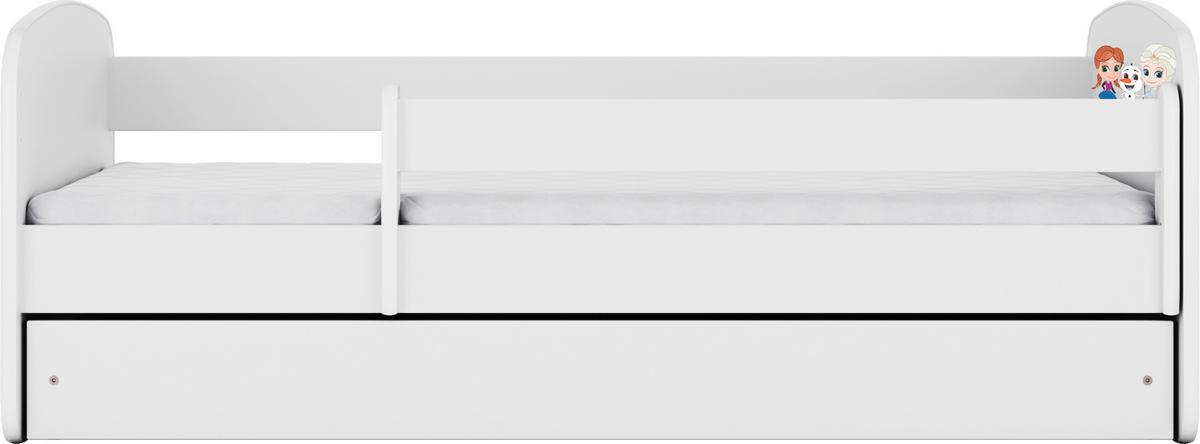 KINDER-/JUNIORBETT - Birkefarben/Weiß, MODERN, Holz/Holzwerkstoff (80/160cm) - MID.YOU