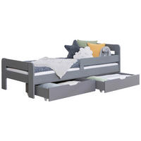 STAURAUMBETT 120/200 cm  in Hellgrau  - Hellgrau, MODERN, Holz (120/200cm) - MID.YOU