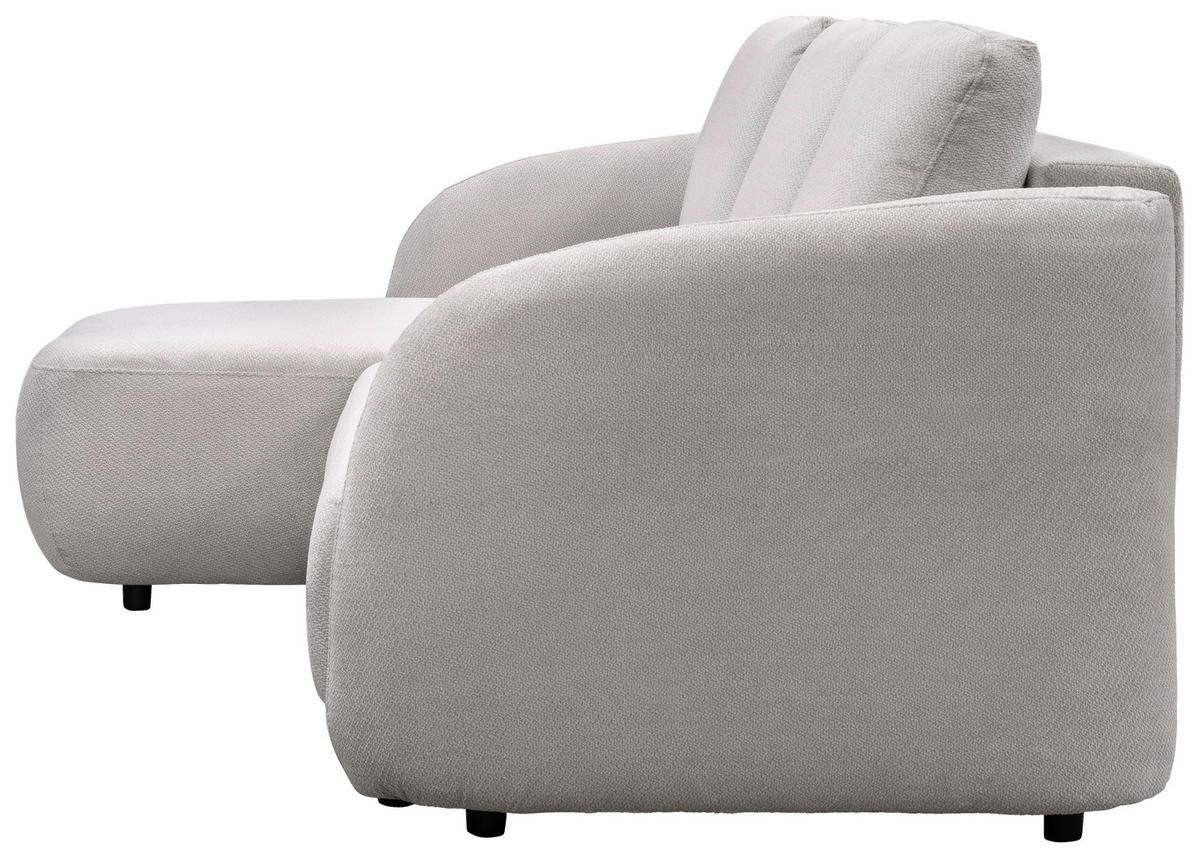 ECKSOFA PORTO Beige  - Beige/Schwarz, Design, Textil (154/270cm) - MID.YOU