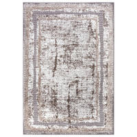 VINTAGE-TEPPICH 67/120 cm Shine Creme, Silberfarben, Greige  - Greige/Silberfarben, Design, Kunststoff (67/120cm)