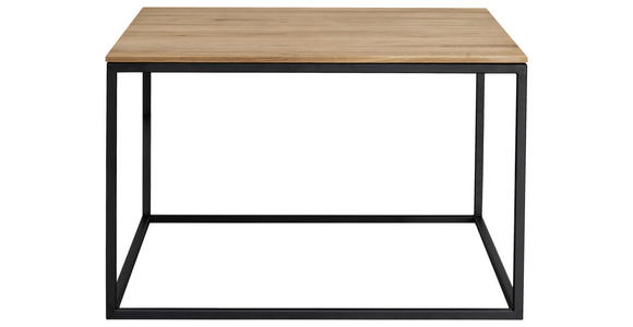 COUCHTISCH in Holz 65/65/41,5 cm - Eichefarben/Schwarz, Design, Holz/Metall (65/65/41,5cm) - Johann Jakob