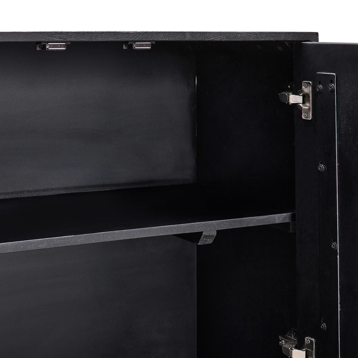 HIGHBOARD  in 85/145/40 cm  - Schwarz, Design, Holz/Metall (85/145/40cm) - Livetastic