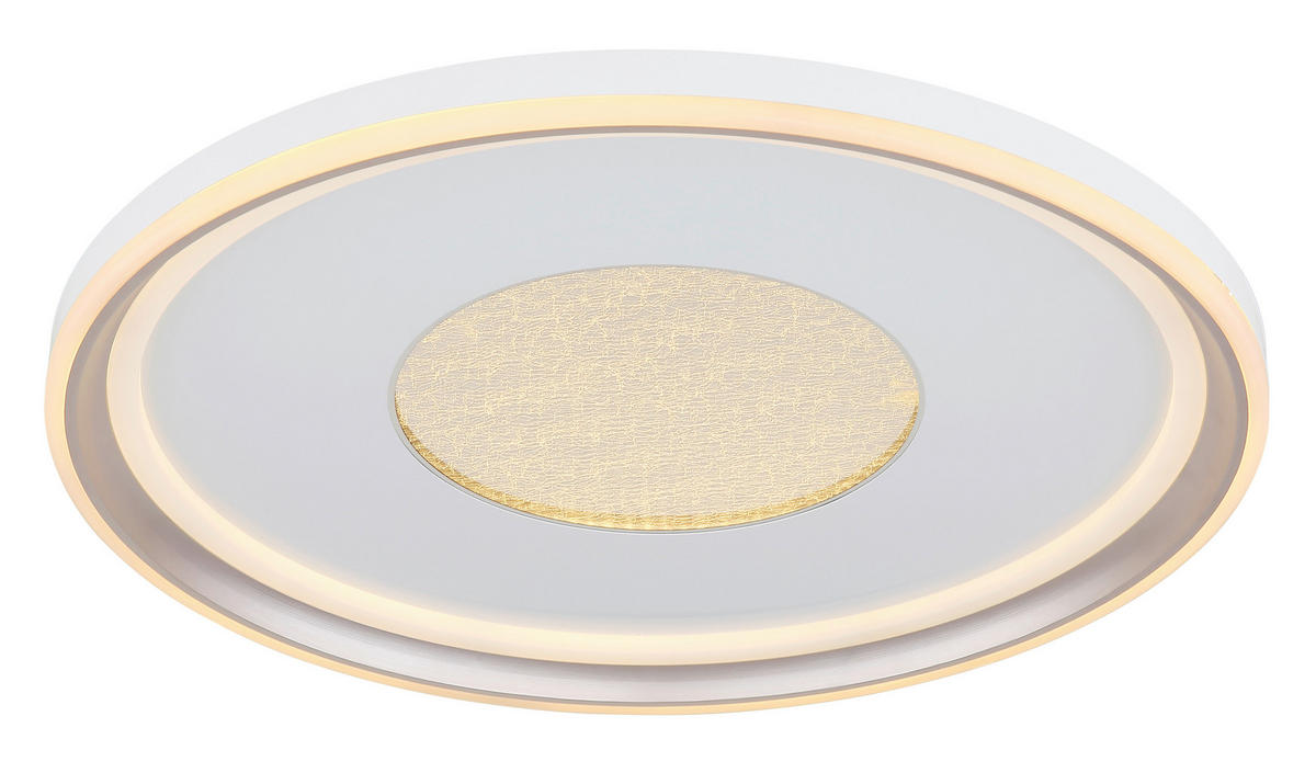 LED-DECKENLEUCHTE 59/6,5 cm   - Champagner/Opal, Design, Kunststoff/Metall (59/6,5cm) - Globo