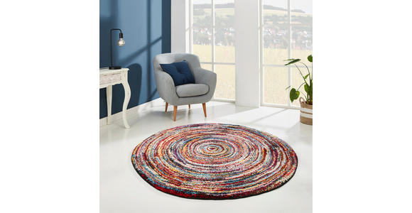 WEBTEPPICH 120 cm Sixteen round  - Multicolor, Trend, Textil (120cm) - Novel