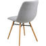 STUHL in Textil Hellgrau - Buchefarben/Hellgrau, Design, Holz/Textil (46/85/57cm) - Carryhome STUHL in Textil Hellgrau - Buchefarben/Hellgrau, Design, Holz/Textil (46/85/57cm) - Carryhome