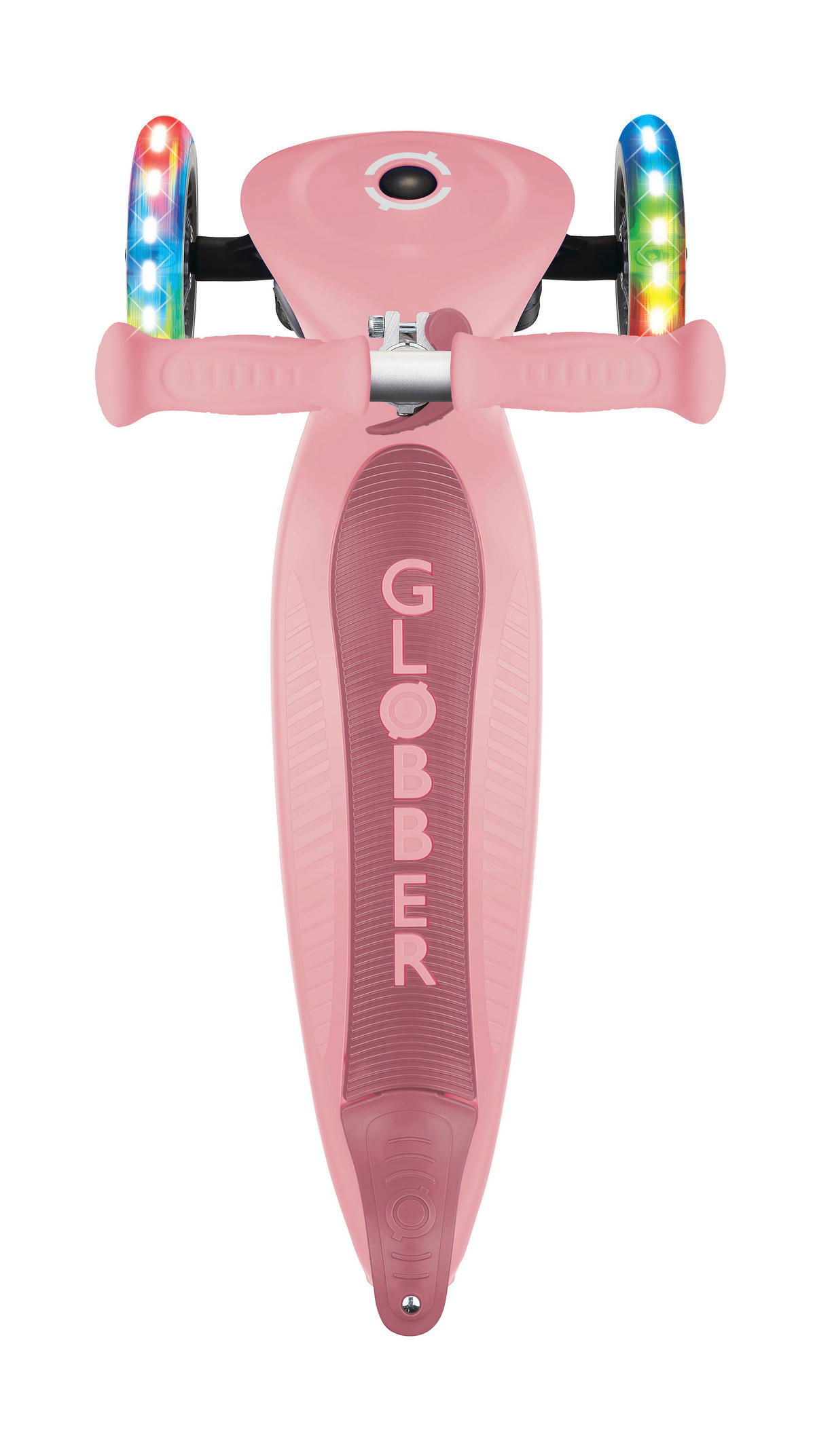 KINDERSCOOTER JUNIOR FOLDABLE LIGHTS  - Rosa, Basics, Kunststoff (56/28.6/68cm) - GLOBBER