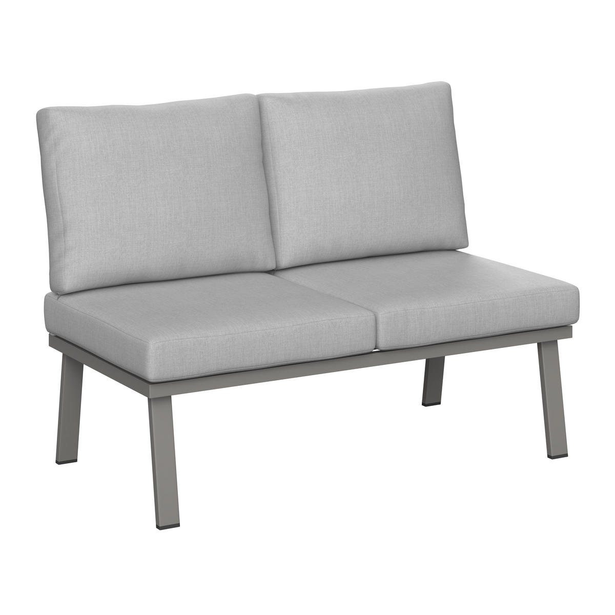 DINING-LOUNGESET  - Taupe, MODERN, Textil/Metall (179/76/75cm) - Ambia Garden