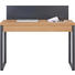 SEKRETÄR Kerneiche massiv Eichefarben - Eichefarben/Anthrazit, Design, Holz/Metall (120/101/55cm) - Valnatura
