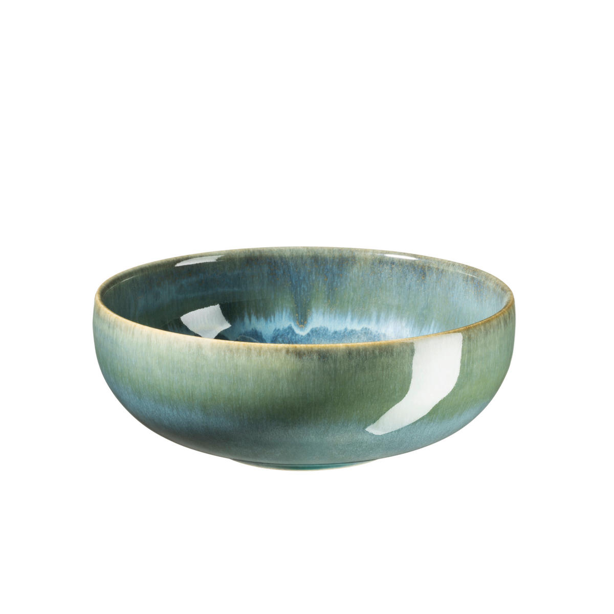 SNACKSCHALENSET TIEFER SEE   - Blau/Grün, Basics, Keramik (12,3/4,7cm) - Gipfelstück