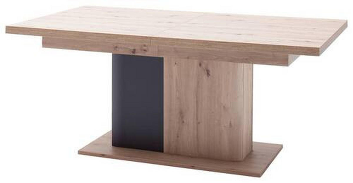 ESSTISCH in Holzwerkstoff 180-280/100/77 cm  - Eichefarben/Anthrazit, Design, Holzwerkstoff (180-280/100/77cm) - Livetastic