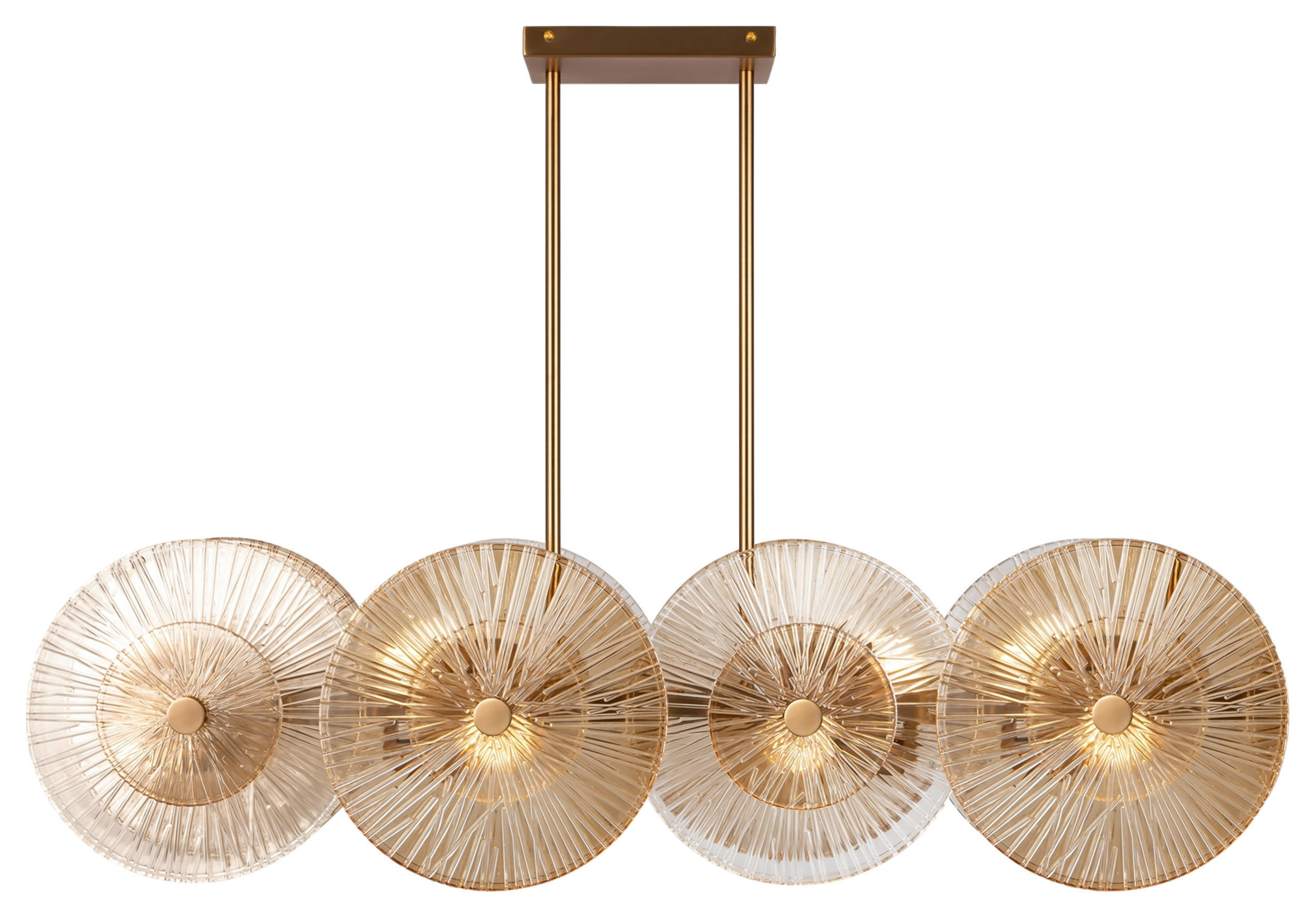 PENDELLEUCHTE  17/28/103 cm   - Goldfarben, Basics, Glas/Metall (17/28/103cm) - MAYTONI