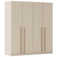 DREHTÜRENSCHRANK 4-türig Champagner, Eiche Artisan  - Champagner/Eiche Artisan, Design, Holz/Holzwerkstoff (181/197/54cm) - Stylife