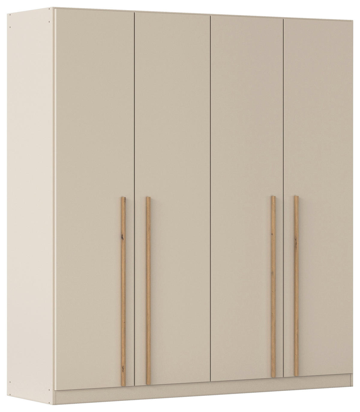 DREHTÜRENSCHRANK 4-türig Champagner, Eiche Artisan  - Champagner/Eiche Artisan, Design, Holz/Holzwerkstoff (181/197/54cm) - Stylife