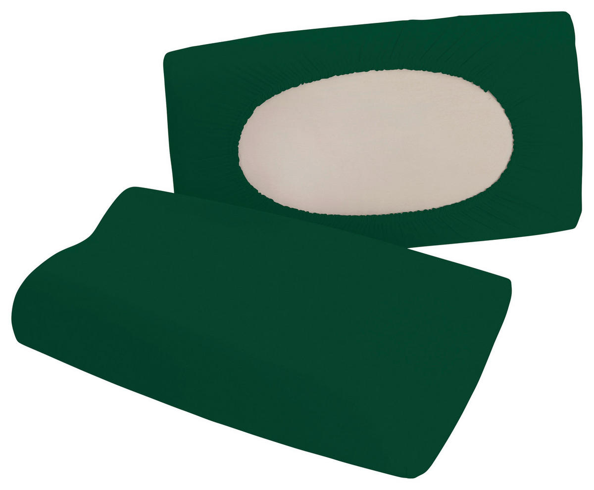 POLSTERBEZUG PURE 40-70/40-90 cm  - Dunkelgrün, Basics, Textil (40-70/40-90cm) - Schlafgut