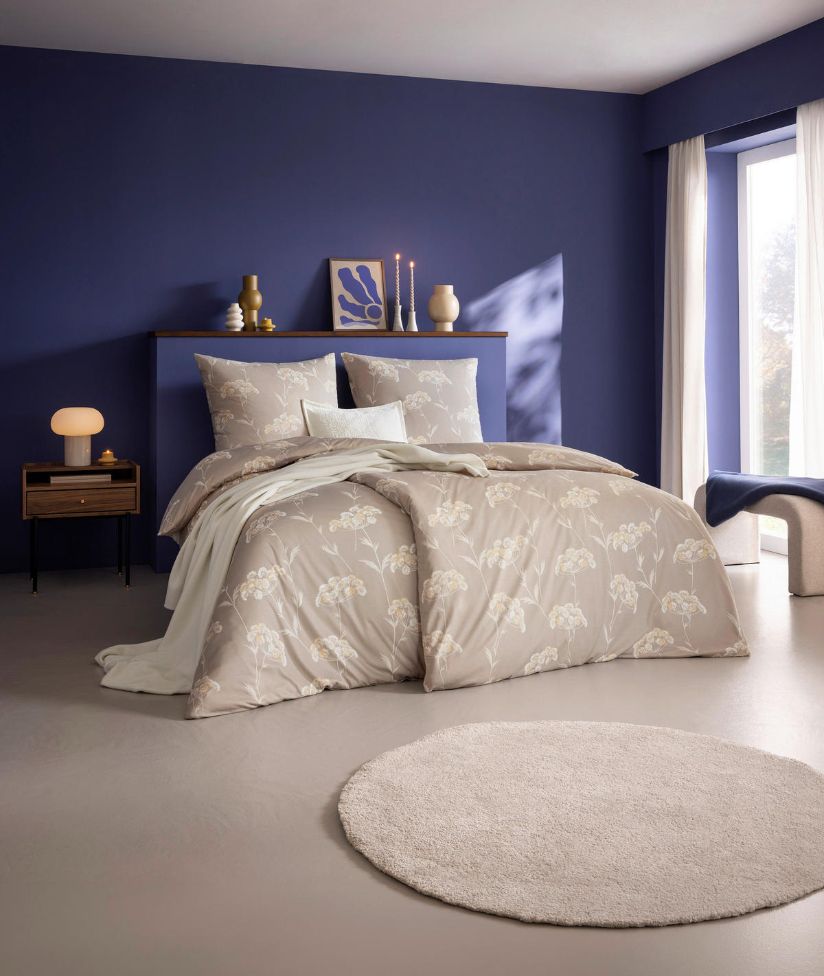 BETTWÄSCHE 2-teilig Atelier Interlock-Jersey 135/200 cm  - Hellbraun, Design, Textil (135/200cm) - Estella