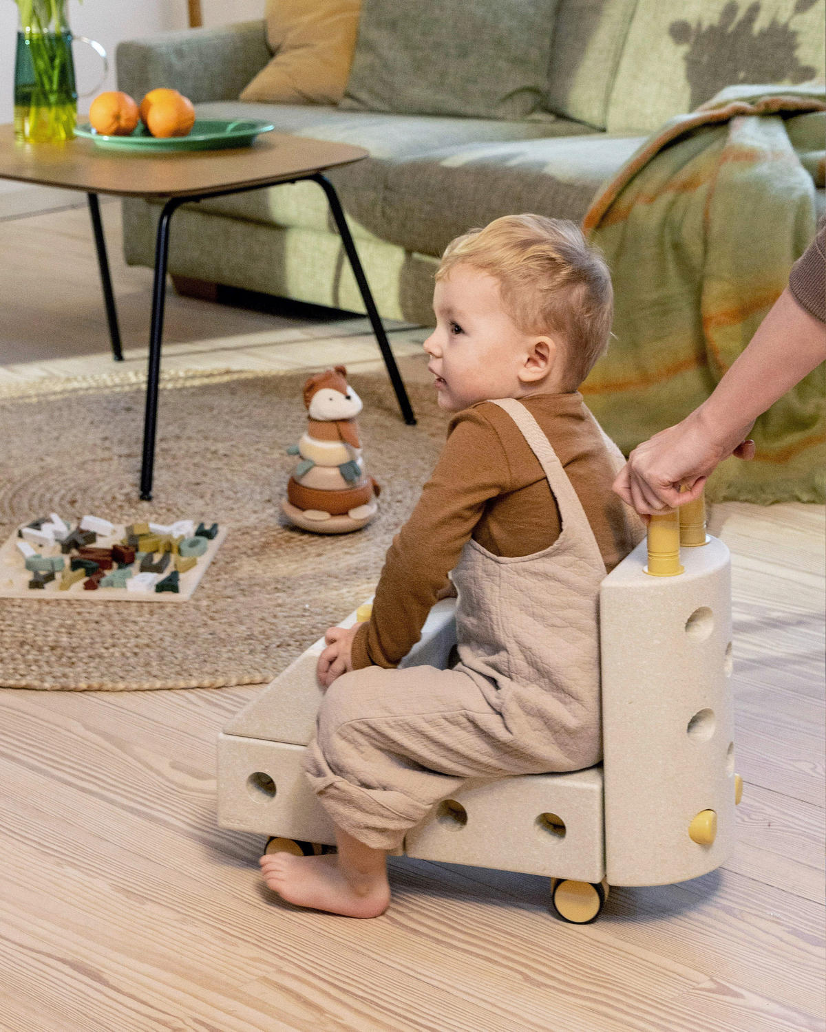 KONSTRUKCIJSKA IGRAČKA  MODU Sand Grey / Honey Yellow  - boje meda/boje pijeska, Basics, plastika (51/21/41cm) - MODU