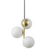 HÄNGELEUCHTE LILLY 15/36,5 cm   - Messingfarben/Weiß, Design, Glas/Metall (15/36,5cm) - Nordlux