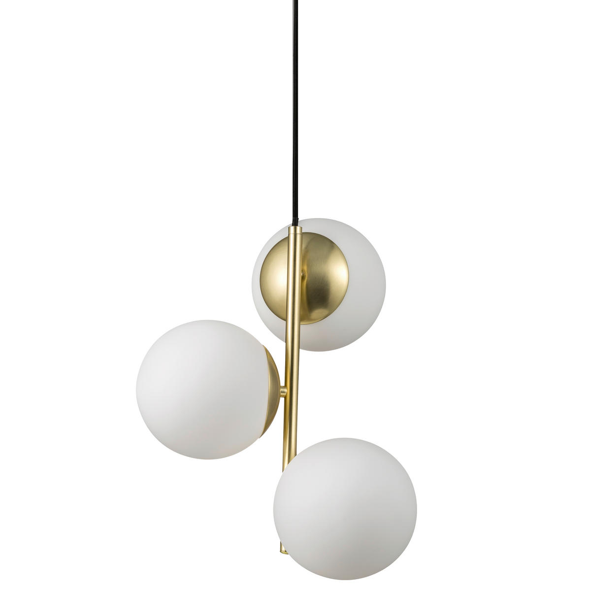HÄNGELEUCHTE LILLY 15/36,5 cm   - Messingfarben/Weiß, Design, Glas/Metall (15/36,5cm) - Nordlux