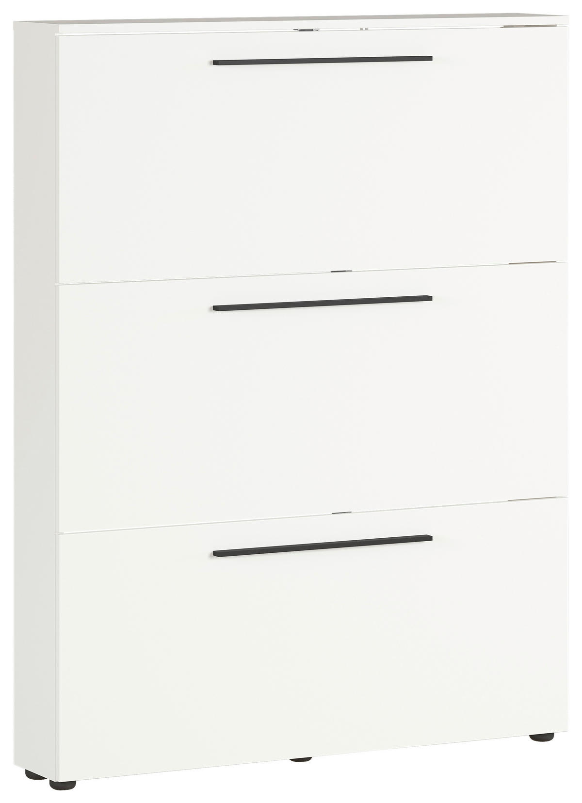 SCHUHKIPPER  in 100/129/19 cm  - Schwarz/Weiß, Basics, Holzwerkstoff/Kunststoff (100/129/19cm)