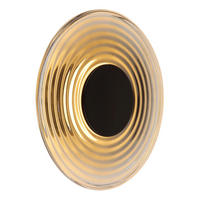 LED-WANDLEUCHTE 30/10 cm   - Schwarz, Design, Glas/Metall (30/10cm) - Globo