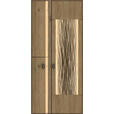 VITRINE  in Eiche Artisan - Anthrazit/Eiche Artisan, KONVENTIONELL, Glas/Holzwerkstoff (88,6/206/37,2cm) - Xora