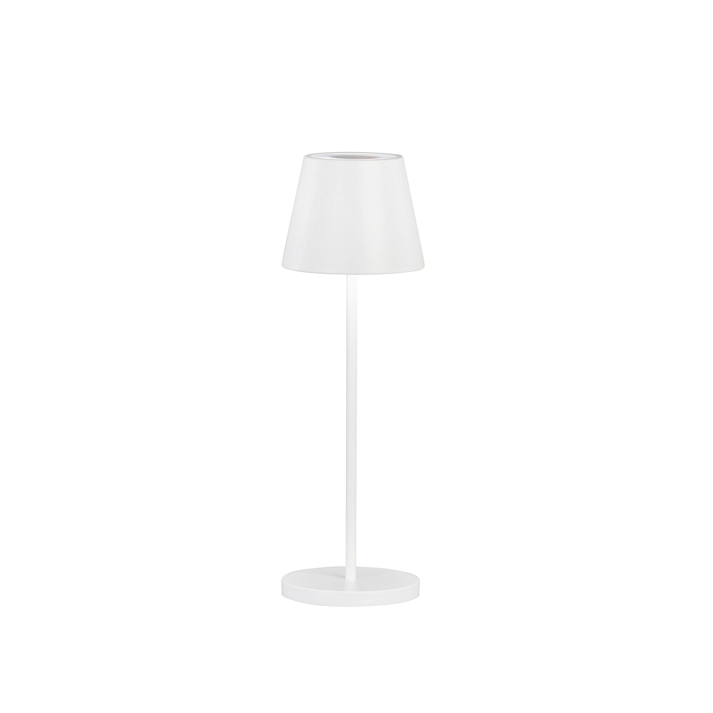 XXXLutz Akku-Tischleuchte Cosenza Weiß 34 cm