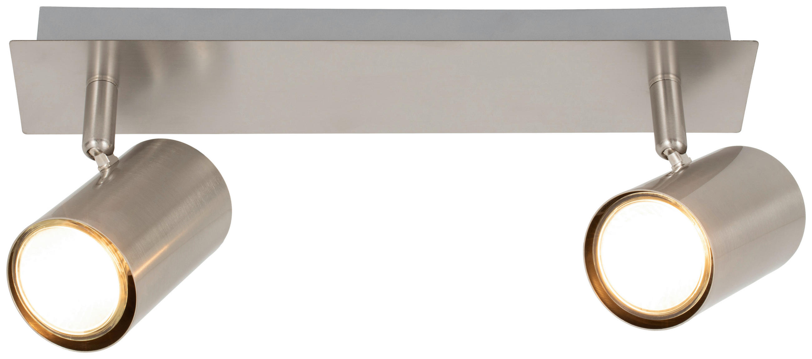 DECKENLEUCHTE    36/12/6 cm  - Nickelfarben, Trend, Metall (36/12/6cm) - Novel