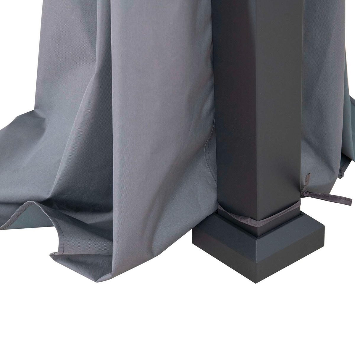 PAVILLON-SEITENTEIL   - Grau, Basics, Kunststoff (265/221cm) - Modante