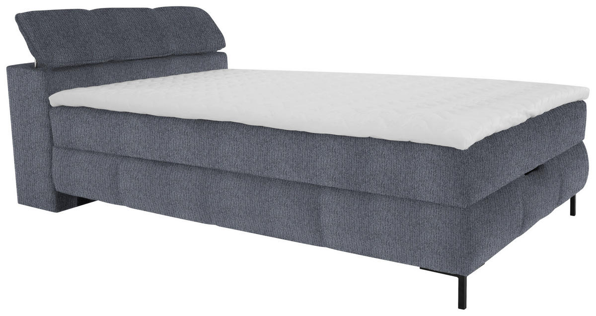 BOXBETT 120/200 cm  in Anthrazit  - Anthrazit/Schwarz, Konventionell, Holz/Holzwerkstoff (120/200cm) - Xora