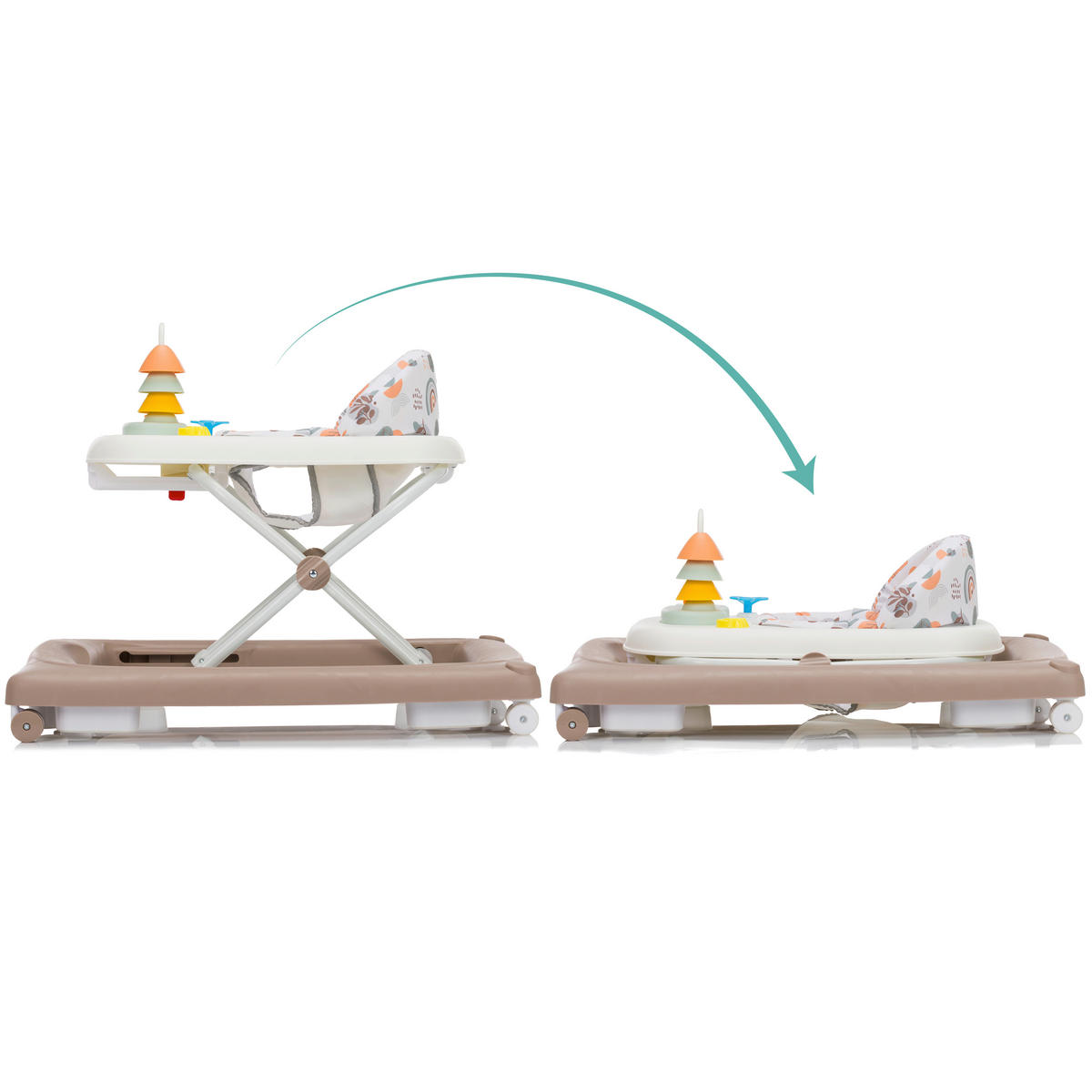 LAUFLERNWAGEN - Mokka, Basics, Kunststoff/Textil (59/68/57cm) - My Baby Lou