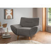 SESSEL in Bouclé Anthrazit  - Wildeiche/Anthrazit, KONVENTIONELL, Holz/Textil (111/81/90cm) - MID.YOU