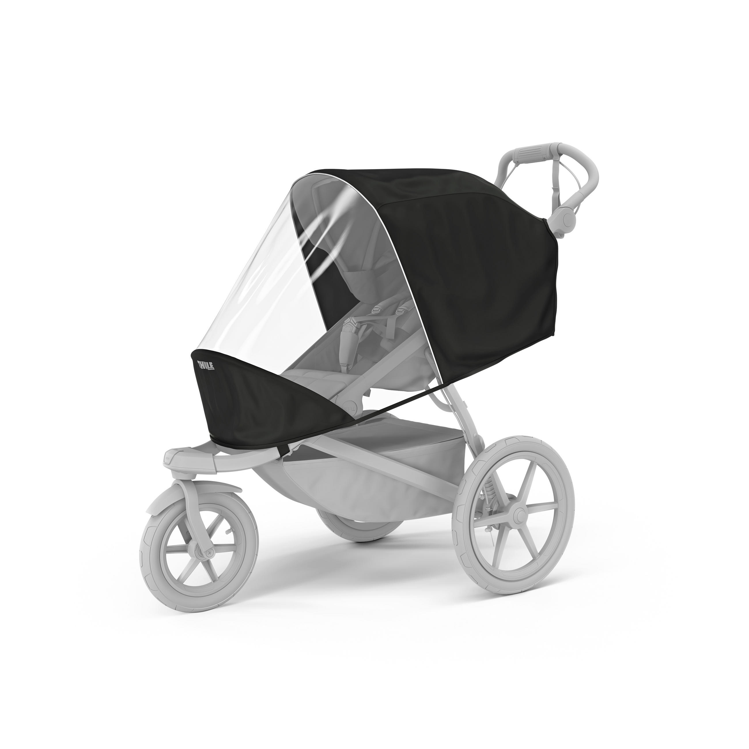 REGENVERDECK - Transparent/Schwarz, Basics, Kunststoff (26,1/10/25,1cm) - Thule