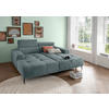 ECKSOFA  Mintgrau Chenille  - Mintgrau/Schwarz, KONVENTIONELL, Textil/Metall (200/188cm) - Livetastic