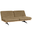 SCHLAFSOFA Palermo in Grün, Eichefarben  - Eichefarben/Beige, Design, Holz/Textil (204/92/90cm) - Dieter Knoll