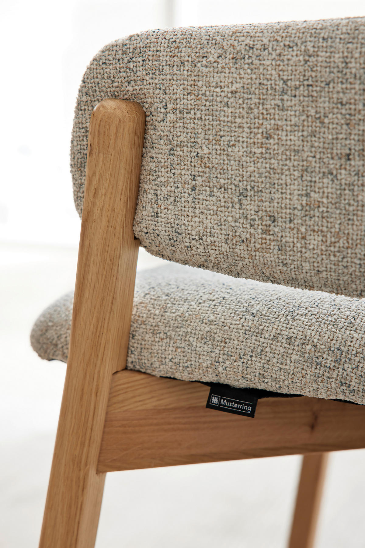 STUHL  Stoffauswahl Bouclé  Naturfarben  - Eichefarben/Naturfarben, Design, Holz/Textil (50/81/59cm) - Musterring