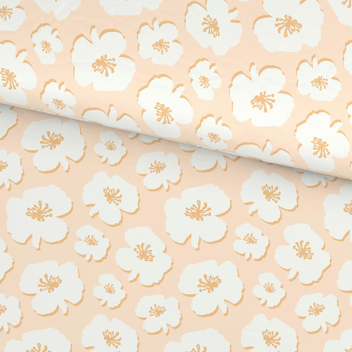 BETTWÄSCHE Satin 135/200 cm  - Orange, Textil (135/200cm) - Esposa