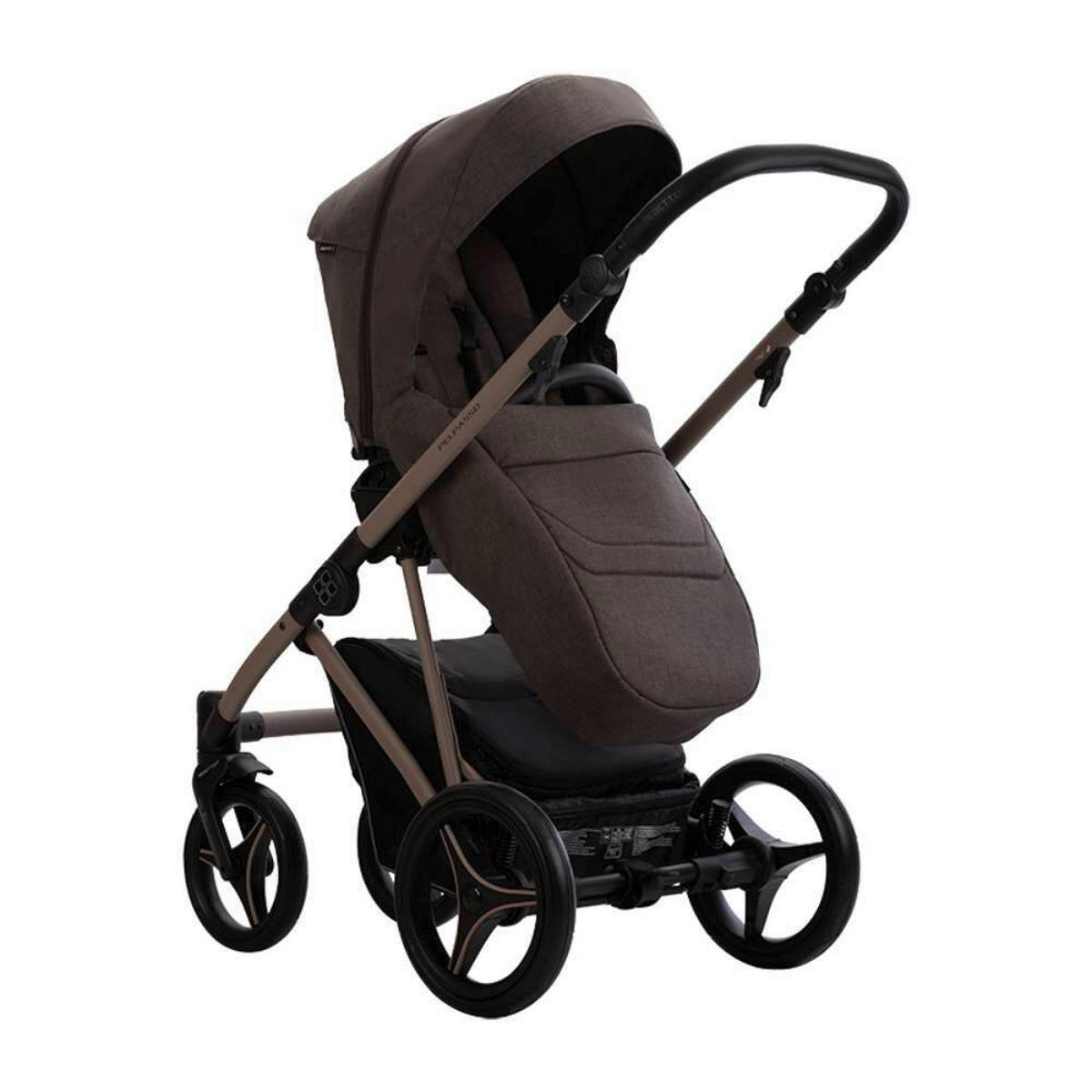 KOLICA ZA SPAVANJE   - sivo-smeđa, Basics, metal/tekstil (99/61/121cm) - BEBETTO