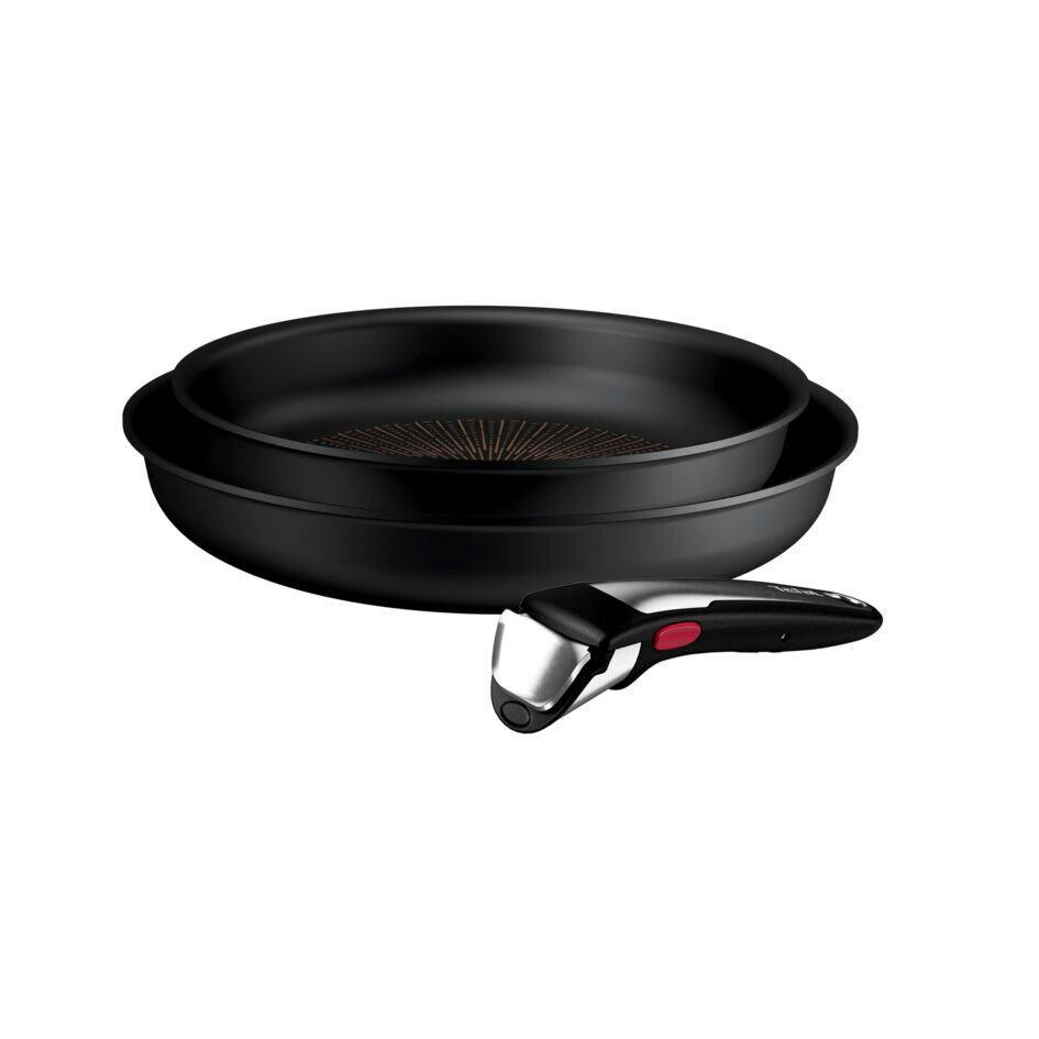 PFANNENSET Expertise G7 Aluminium 3-teilig  - Schwarz, Basics, Metall (24 / 28cm) - Tefal