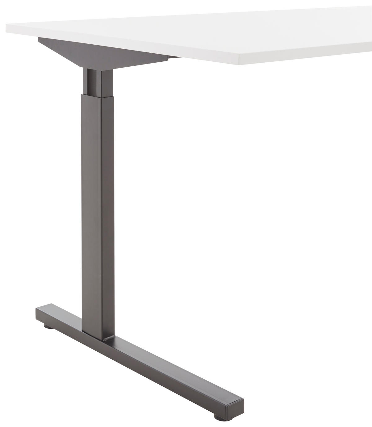 SCHREIBTISCH  in Hellgrau  - Hellgrau/Schwarz, MODERN, Holzwerkstoff/Metall (160/70-80/80cm) - Novel