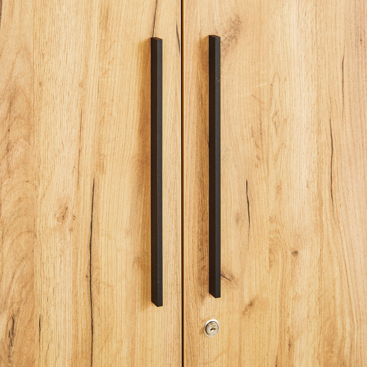 AKTENSCHRANK Graphitfarben, Eichefarben  - Eichefarben/Graphitfarben, MODERN, Holzwerkstoff (80/197/40cm) - Novel