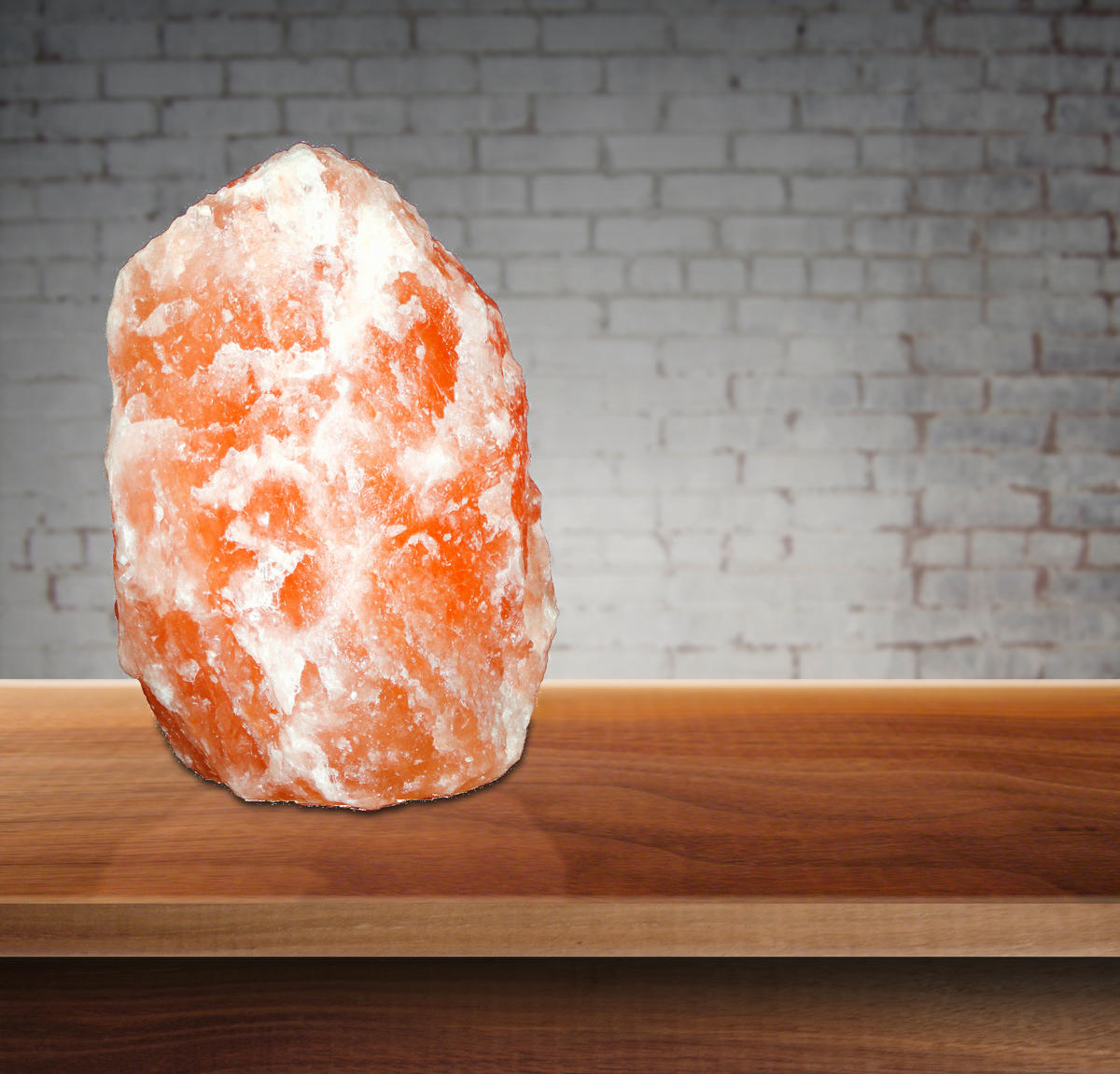SALZSTEINLEUCHTE - Orange, Lifestyle, Stein (12/12.5/16cm) - Globo