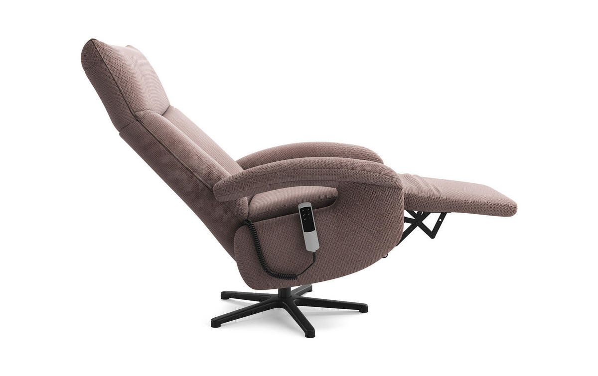 SESSEL in Flachgewebe Taupe  - Taupe/Schwarz, Konventionell, Textil/Metall (74/112/82cm) - Sit & More