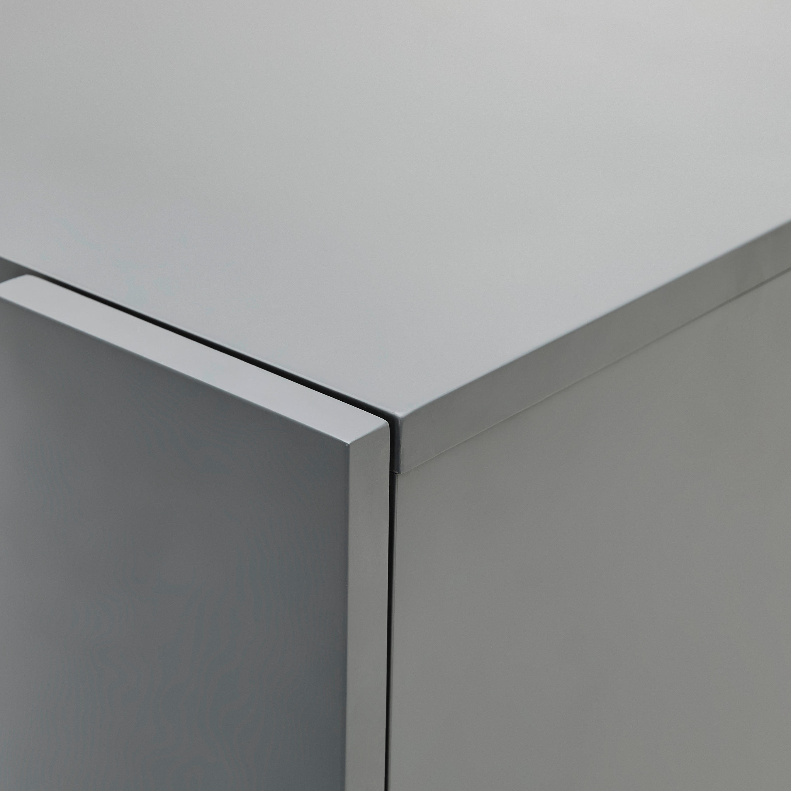 SIDEBOARD 166/76,3/41,5 cm  in Grau, Schwarz  - Schwarz/Grau, Design, Glas/Holzwerkstoff (166/76,3/41,5cm) - Novel